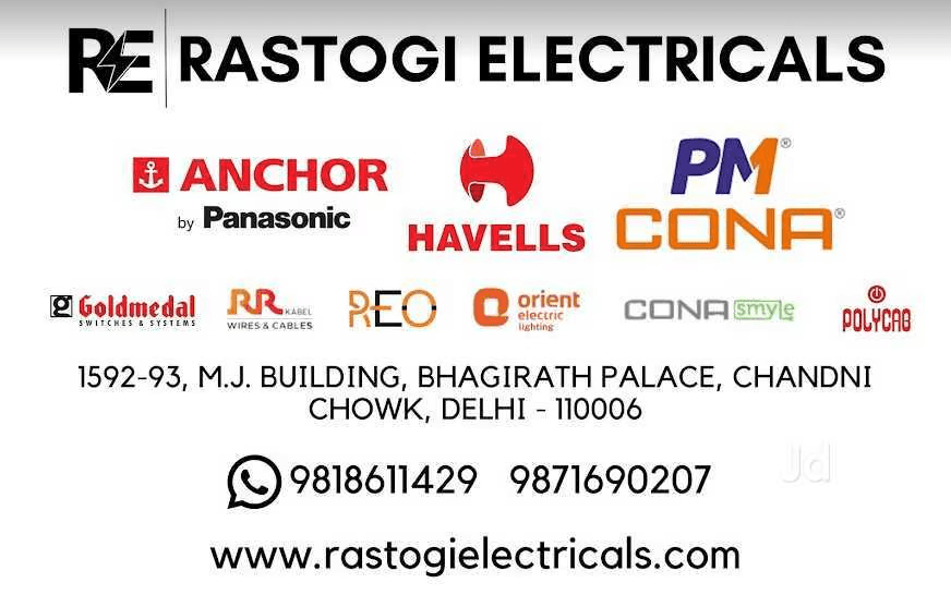 Rastogi Electricals Visiting Card - Contact Information